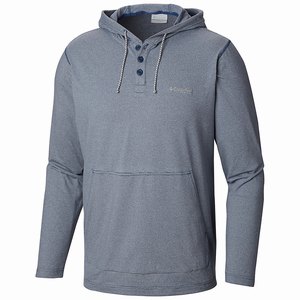 Columbia PFG Slack Tide™ Henley Hoodie Herr MörkGrå (OHCGD2671)